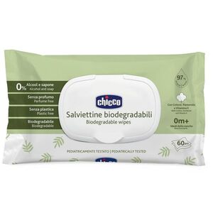 Chicco Dětské vlhčené ubrousky bez obsahu plastů 60 ks obraz