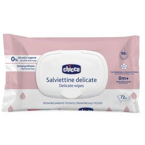 Chicco Dětské vlhčené ubrousky Delicate s heřmánkem 72 ks obraz