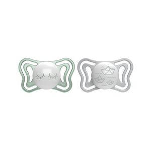 Chicco Dudlík Physio Light silikonový noční 16–36 m 2 ks obraz
