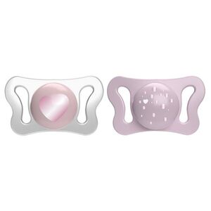 Chicco Dudlík Physioforma® Micro silikonový holčičí 0–2 m 2 ks obraz