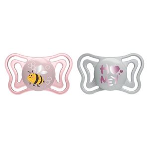 Chicco Dudlík Physio Light silikonový růžový 2–6 m 2 ks obraz