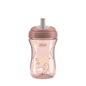 Chicco Hrneček Advanced se slámkovým náústkem 12m+ 266 ml pink obraz