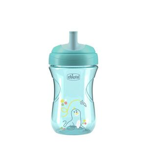 Chicco Hrneček Advanced se slámkovým náústkem 12m+ 266 ml teal obraz