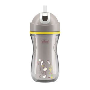 Chicco Hrneček Sport termo se slámkou 14m+ 266 ml grey obraz