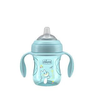 Chicco Hrneček Transition učicí s držadly 4m+ 200 ml teal obraz
