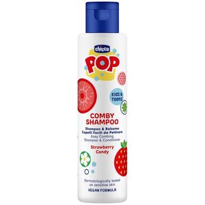 Chicco Comby Strawberry POP Šampon a kondicionér pro děti a teenagery 250 ml obraz