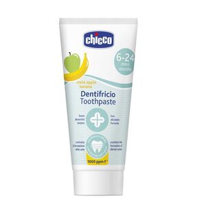Chicco Zubní pasta s fluórem 6–24 měsíců 50 ml jablko-banán obraz