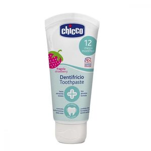 Chicco Zubní pasta bez fluoru 12+ měsíců 50 ml jahoda obraz