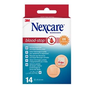 3M Nexcare Blood-Stop kulaté náplasti na zastavení krvácení 22, 5 mm 14 ks obraz
