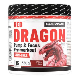 Survival Red Dragon Stim Free Pre-workout 330 g černa višeň obraz