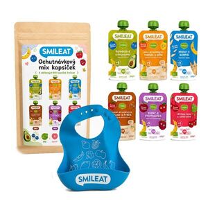 Smileat BIO ochutnávkový mix kapsiček 6m+ 6x100 g + dárek obraz