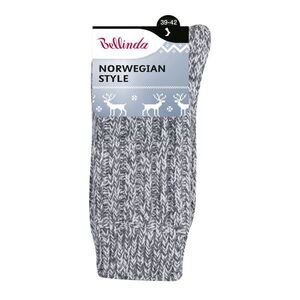 Bellinda NORWEGIAN teplé ponožky vel. 39/42 1 pár šedé obraz