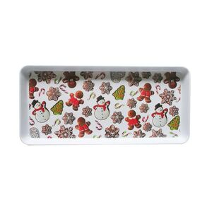 Toro Servírovací podnos vánoční 1 ks 35 x 16, 5 cm perníčky obraz