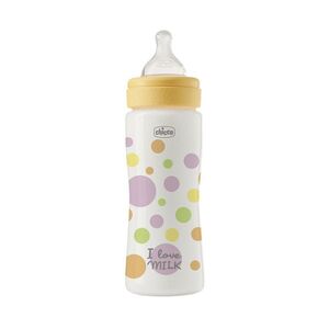 Chicco Láhev kojenecká Perfect Easy, rychlý silikonový průtok 4m+ 330 ml chlapecká obraz