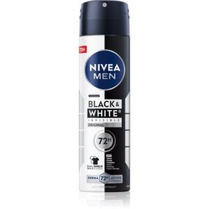 NIVEA MEN Invisible Black & White antiperspirant ve spreji pro muže 150 ml obraz