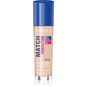 Rimmel Match Perfection tekutý make-up SPF 20 odstín 010 Ligh Porcelain 30 ml obraz