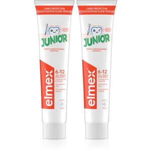 Elmex Junior 6-12 Years zubní pasta pro děti 2x75 ml obraz
