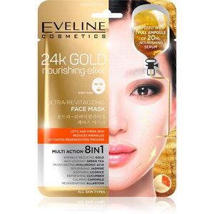 Eveline Cosmetics 24k Gold Nourishing Elixir liftingová maska 1 ks obraz