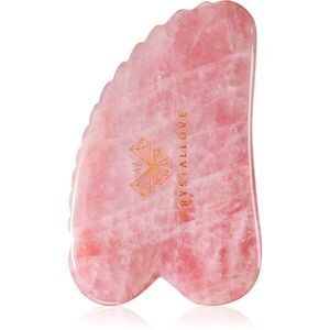 Crystallove Rose Quartz 3D Gua Sha masážní pomůcka 1 ks obraz