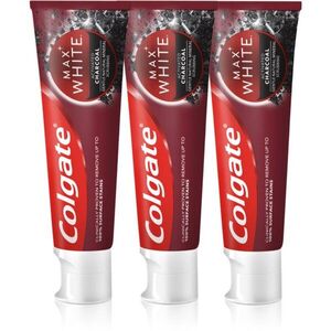 Colgate Max White Charcoal bělicí zubní pasta 3 x 75 ml obraz