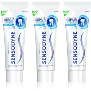 Sensodyne Repair & Protect Cool Mint zubní pasta pro citlivé zuby 3x75 ml obraz