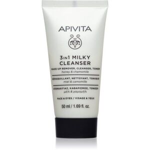 Apivita Cleansing Milk Face & Eyes čisticí mléko 3 v 1 na obličej a oči 50 ml obraz