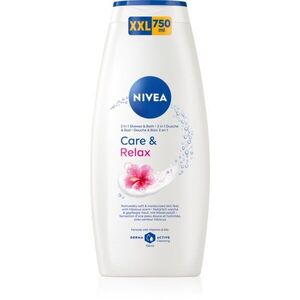 NIVEA Care & Relax Sprchový gel a pěna do koupele 750 ml obraz