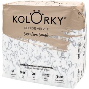 Kolorky Deluxe Velvet Love Live Laugh jednorázové pleny velikost M 5-8 Kg 21 ks obraz