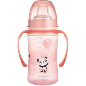 Canpol babies Exotic Animals tréninkový hrnek s držadly 6+ m Pink 1 ks obraz