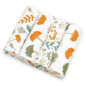 T-TOMI Cloth Diapers Ginkgo Leafs látkové pleny 76x76 cm 4 ks obraz