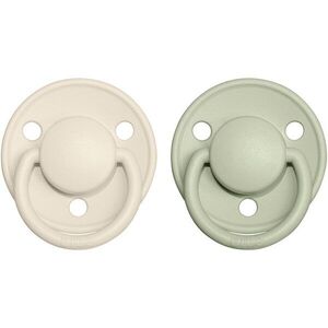 BIBS De Lux Natural Rubber Size 1: 0+ months dudlík Ivory / Sage 2 ks obraz