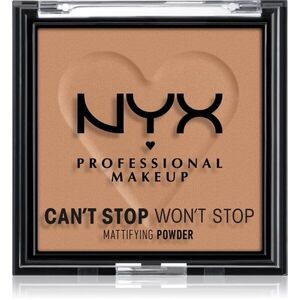 NYX Professional Makeup Can't Stop Won't Stop Mattifying Powder matující pudr odstín 07 Caramel 6 g obraz