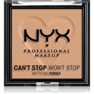 NYX Professional Makeup Can't Stop Won't Stop Mattifying Powder matující pudr odstín 06 Tan 6 g obraz