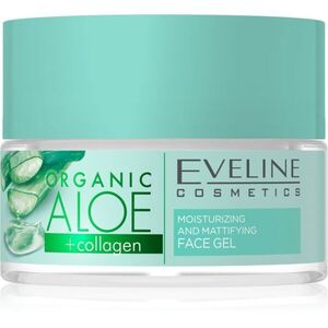 Eveline Cosmetics Organic Aloe+Collagen zmatňující pleťový gel 50 ml obraz