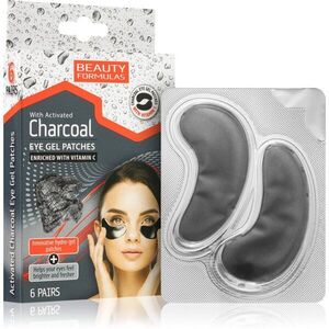 Beauty Formulas Charcoal hydrogelová maska na oční okolí s aktivním uhlím 6 ks obraz