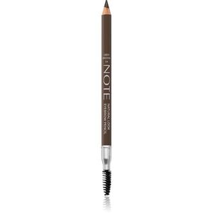 Note Cosmetique Natural Look tužka na obočí s kartáčkem 04 Deep Brown 1, 08 g obraz