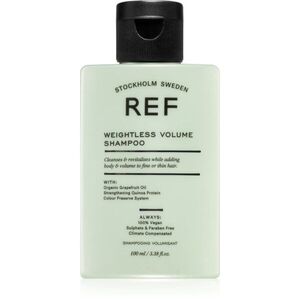 REF Weightless Volume Shampoo šampon pro jemné a zplihlé vlasy pro objem od kořínků 100 ml obraz