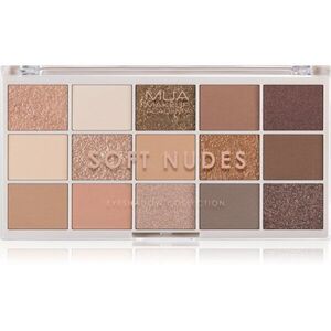 MUA Makeup Academy Eyeshadow Collection 15 Shade Palette paletka očních stínů odstín Soft Nudes 12 g obraz