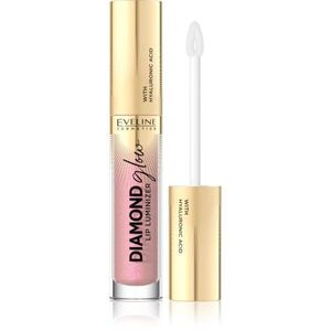 Eveline Cosmetics Diamond Glow třpytivý lesk na rty s kyselinou hyaluronovou odstín 08 Honey Glam 4, 5 ml obraz