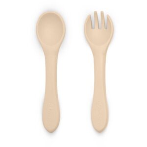 Petite&Mars Take&Match Silicone Cutlery příbor Desert Sand 6 m+ 2 ks obraz