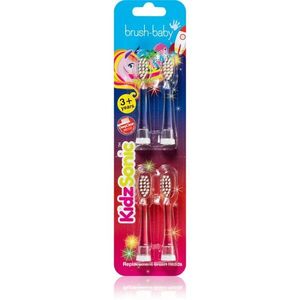 Brush Baby KidzSonic náhradní hlavice pro zubní kartáček pro děti od 3let 4 ks obraz