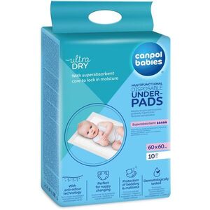 Canpol babies Multifunctional Underpads jednorázové přebalovací podložky 60x60 cm 10 ks obraz