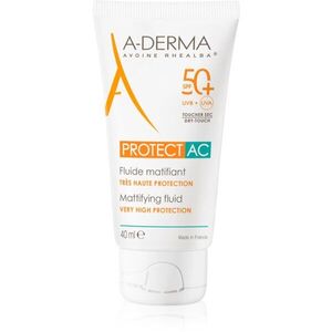 A-Derma Protect AC Mattifying Fluid zmatňující pleťový fluid SPF 50+ 40 ml obraz