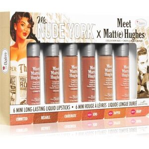 theBalm Meet Matt(e) Hughes X Ms. Nude York sada tekutých rtěnek s matným efektem obraz