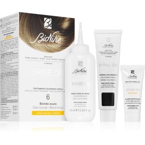 BioNike SHINE ON permanentní barva na vlasy odstín 6 Dark Blonde 1 ks obraz