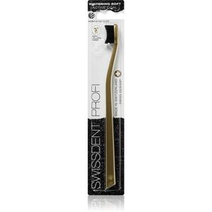 Swissdent Whitening Gold Active Coal zubní kartáček 1 ks obraz