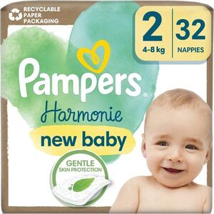 Pampers Harmonie Size 2 jednorázové pleny 4-8 kg 32 ks obraz