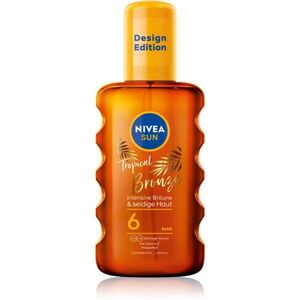 NIVEA SUN Tropical Bronze olej na opalování ve spreji s karotenem SPF 6 200 ml obraz