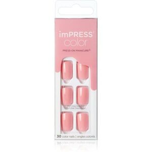 KISS imPRESS Color Short umělé nehty Pretty Pink 30 ks obraz