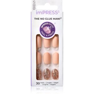 KISS imPRESS The No Glue Mani Short umělé nehty samolepicí Evanesce 30 ks obraz